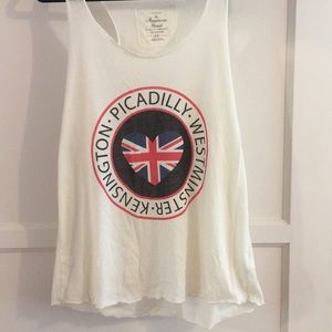 Tank top with English graphic